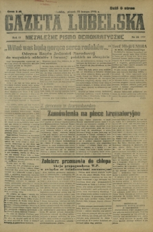 Gazeta Lubelska : niezależne pismo demokratyczne. R. 2, nr 53=362 (22 lutego 1946)