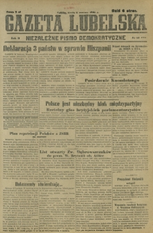 Gazeta Lubelska : niezależne pismo demokratyczne. R. 2, nr 65=374 (6 marzec 1946)