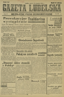 Gazeta Lubelska : niezależne pismo demokratyczne. R. 2, nr 231=540 (23 sierpień 1946)