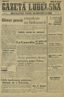 Gazeta Lubelska : niezależne pismo demokratyczne. R. 2, nr 234=543 (26 sierpień 1946)