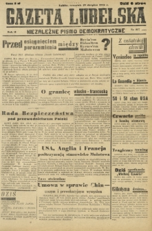 Gazeta Lubelska : niezależne pismo demokratyczne. R. 2, nr 237=546 (29 sierpień 1946)