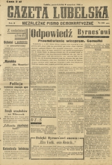 Gazeta Lubelska : niezależne pismo demokratyczne. R. 2, nr 248=557 (9 wrzesień 1946)