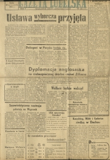 Gazeta Lubelska : niezależne pismo demokratyczne. R. 2, nr 263=572 (24 wrzesień 1946)