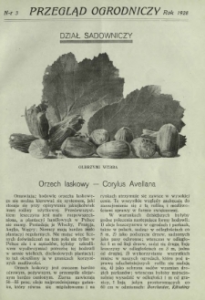 Przegląd Ogrodniczy R. 11, Nr 3 (1928)