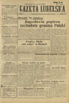 Gazeta Lubelska : niezależne pismo demokratyczne. R. 2, nr 266=575 (27 wrzesień 1946)