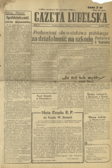 Gazeta Lubelska : niezależne pismo demokratyczne. R. 2, nr 268=577 (29 wrzesień 1946)