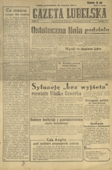 Gazeta Lubelska : niezależne pismo demokratyczne. R. 2, nr 269=578 (30 wrzesień 1946)