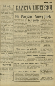 Gazeta Lubelska : niezależne pismo demokratyczne. R. 2, nr 287=596 (18 październik 1946)
