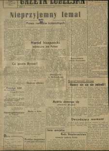Gazeta Lubelska : niezależne pismo demokratyczne. R. 2, nr 301=610 (1 listopad 1946)