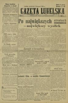 Gazeta Lubelska : niezależne pismo demokratyczne. R. 2, nr 304=613 (3 listopad 1946)