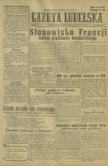 Gazeta Lubelska : niezależne pismo demokratyczne. R. 2, nr 324=633 (23 listopad 1946)
