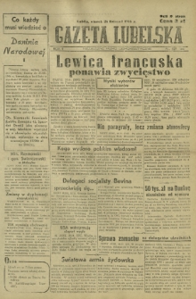 Gazeta Lubelska : niezależne pismo demokratyczne. R. 2, nr 327=636 (26 listopad 1946)