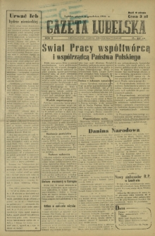 Gazeta Lubelska : niezależne pismo demokratyczne. R. 2, nr 337=646 (6 grudzień 1946)