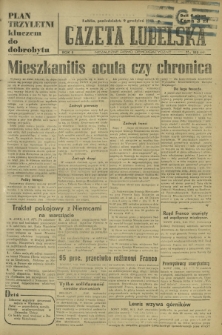 Gazeta Lubelska : niezależne pismo demokratyczne. R. 2, nr 340=649 (9 grudzień 1946)