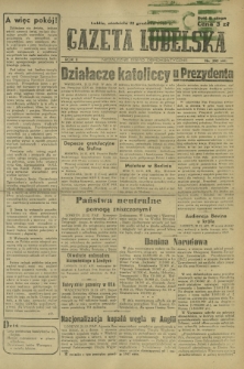 Gazeta Lubelska : niezależne pismo demokratyczne. R. 2, nr 353=662 (22 grudzień 1946)