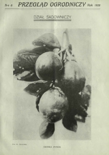 Przegląd Ogrodniczy R. 11, Nr 6 (1928)