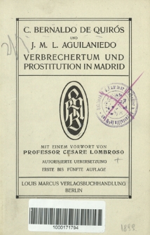 Verbrechertum und Prostitution in Madrid