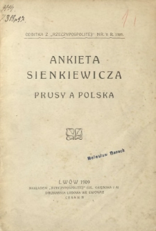 Ankieta Sienkiewicza : Prusy a Polska