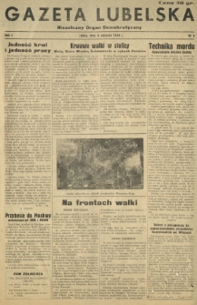 Gazeta Lubelska : niezależny organ demokratyczny. R. 1, nr 4 (6 sierpnia 1944)