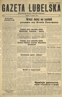 Gazeta Lubelska : niezależny organ demokratyczny. R. 1, nr 7 (10 sierpnia 1944)