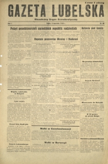 Gazeta Lubelska : niezależny organ demokratyczny. R. 1, nr 30 (6 września 1944)