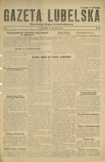 Gazeta Lubelska : niezależny organ demokratyczny. R. 1, nr 36 (11 września 1944)