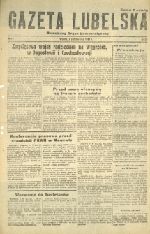 Gazeta Lubelska : niezależny organ demokratyczny. R. 1, nr 55 (3 października 1944)