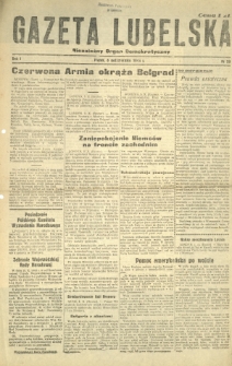 Gazeta Lubelska : niezależny organ demokratyczny. R. 1, nr 58 (6 października 1944)