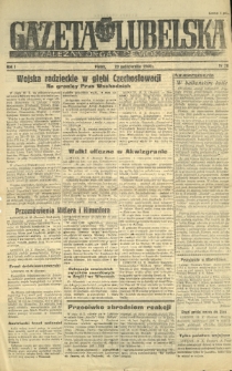 Gazeta Lubelska : niezależny organ demokratyczny. R. 1, nr 70 (20 października 1944)