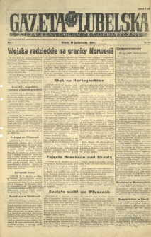 Gazeta Lubelska : niezależny organ demokratyczny. R. 1, nr 74 (24 października 1944)