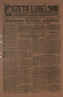 Gazeta Lubelska : niezależne pismo demokratyczne. 1945, nr 108 (8 czerwca)