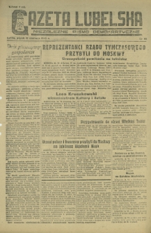 Gazeta Lubelska : niezależne pismo demokratyczne. 1945, nr 115 (15 czerwca)