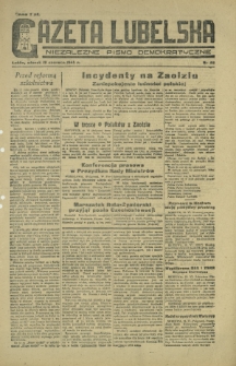 Gazeta Lubelska : niezależne pismo demokratyczne. 1945, nr 118 (19 czerwca)