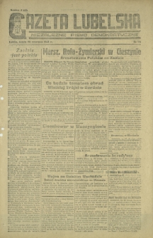 Gazeta Lubelska : niezależne pismo demokratyczne. 1945, nr 119 (20 czerwca)