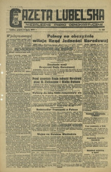 Gazeta Lubelska : niezależne pismo demokratyczne. 1945, nr 135 (6 lipca)