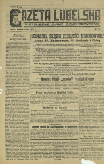 Gazeta Lubelska : niezależne pismo demokratyczne. 1945, nr 136 (7 lipca)