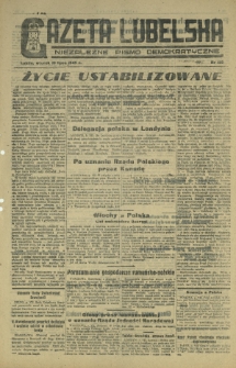 Gazeta Lubelska : niezależne pismo demokratyczne. 1945, nr 139 (10 lipca)