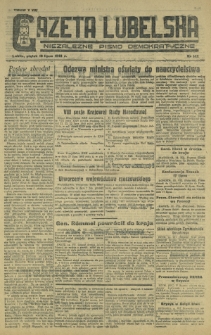 Gazeta Lubelska : niezależne pismo demokratyczne. 1945, nr 142 (13 lipca)