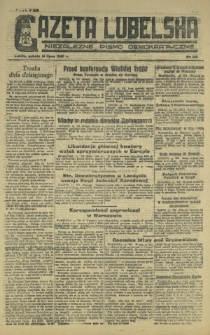 Gazeta Lubelska : niezależne pismo demokratyczne. 1945, nr 143 (14 lipca)