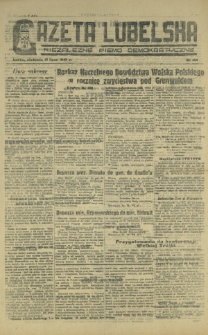 Gazeta Lubelska : niezależne pismo demokratyczne. 1945, nr 144 (15 lipca)