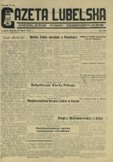 Gazeta Lubelska : niezależne pismo demokratyczne. 1945, nr 146 (17 lipca)
