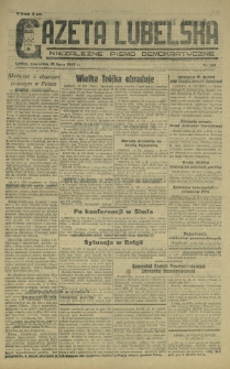 Gazeta Lubelska : niezależne pismo demokratyczne. 1945, nr 148 (19 lipca)