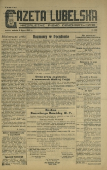 Gazeta Lubelska : niezależne pismo demokratyczne. 1945, nr 150 (21 lipca)