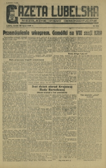 Gazeta Lubelska : niezależne pismo demokratyczne. 1945, nr 153 (25 lipca)