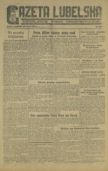 Gazeta Lubelska : niezależne pismo demokratyczne. 1945, nr 156 (29 lipca)