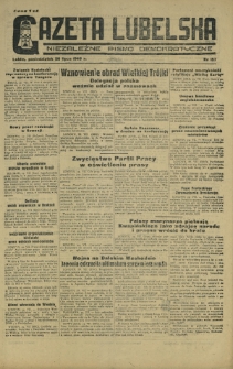 Gazeta Lubelska : niezależne pismo demokratyczne. 1945, nr 157 (30 Lipca)