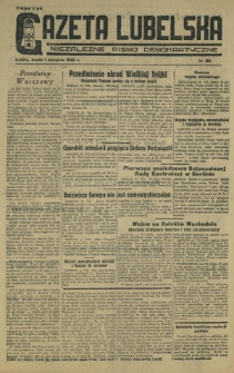 Gazeta Lubelska : niezależne pismo demokratyczne. 1945, nr 159 (1 sierpnia)