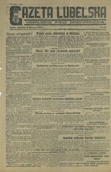 Gazeta Lubelska : niezależne pismo demokratyczne. 1945, nr 167 (9 sierpnia)