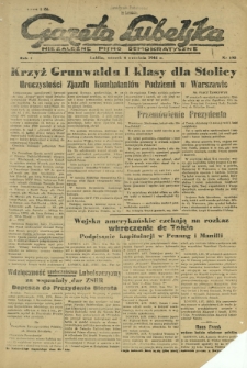 Gazeta Lubelska : niezależne pismo demokratyczne. R. 1, nr 193 (4 września 1945)