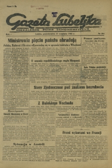 Gazeta Lubelska : niezależne pismo demokratyczne. R. 1, nr 206 (17 września 1945)